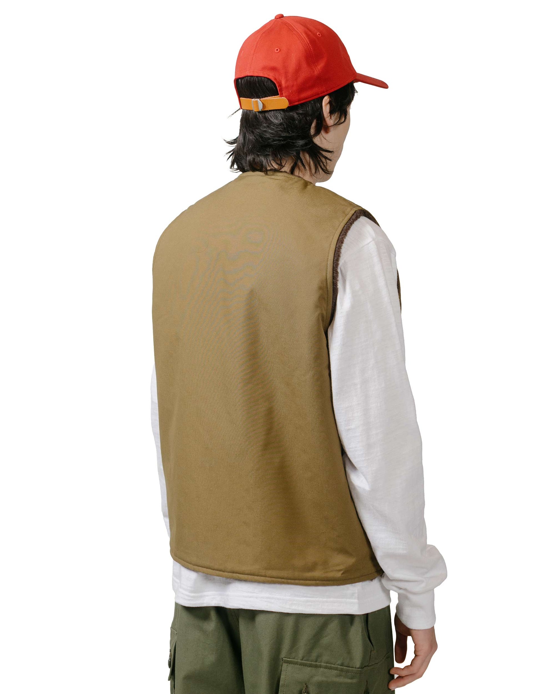 lost & found The Real McCoy's The Real McCoy's MJ23107 USN Alpaca Vest Khaki