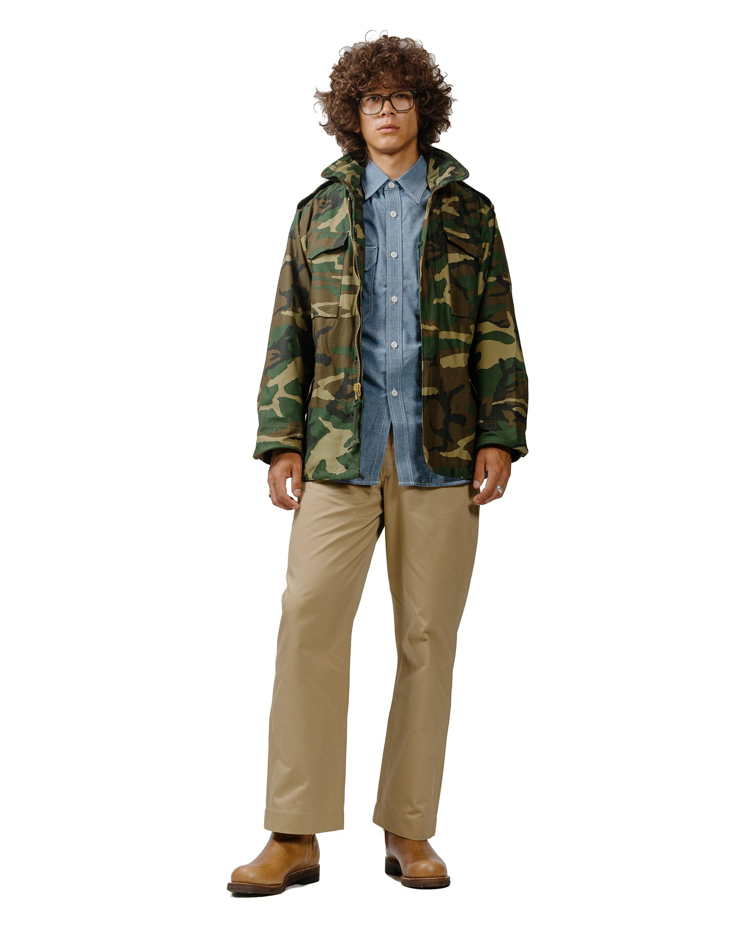 lost & found The Real McCoy's The Real McCoy's MJ23113 Coat, Man's, Field, M-65 / Woodland Olive