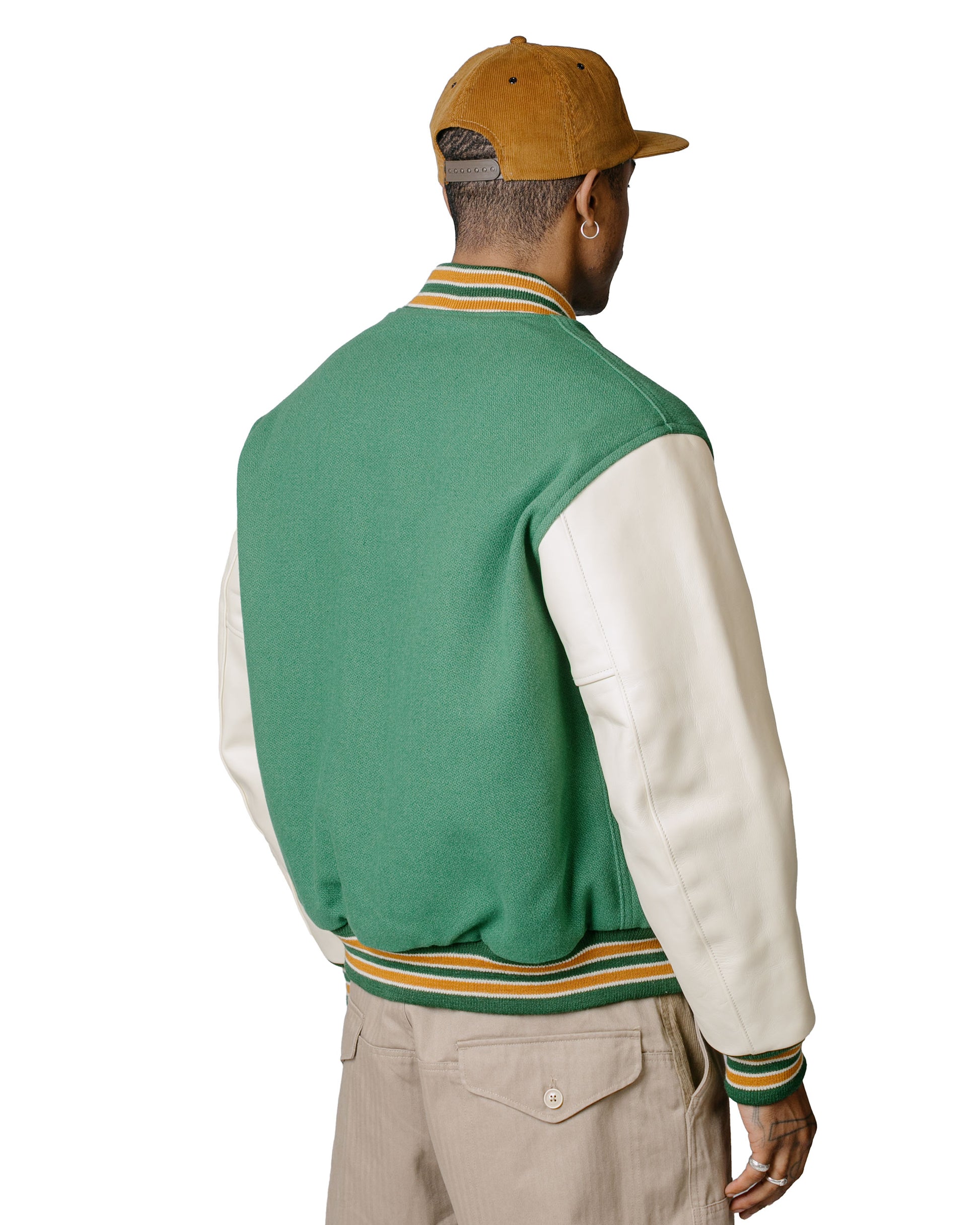 lost & found The Real McCoy's The Real McCoy's MJ23120 Wool Varsity Jacket Shamrock