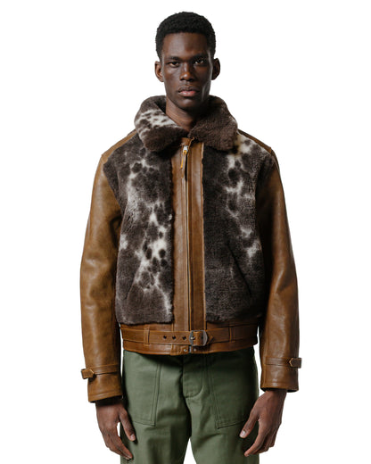 lost & found The Real McCoy's The Real McCoy's MJ23123 Aklak Grizzly Jacket / Brown, Jacob Brown