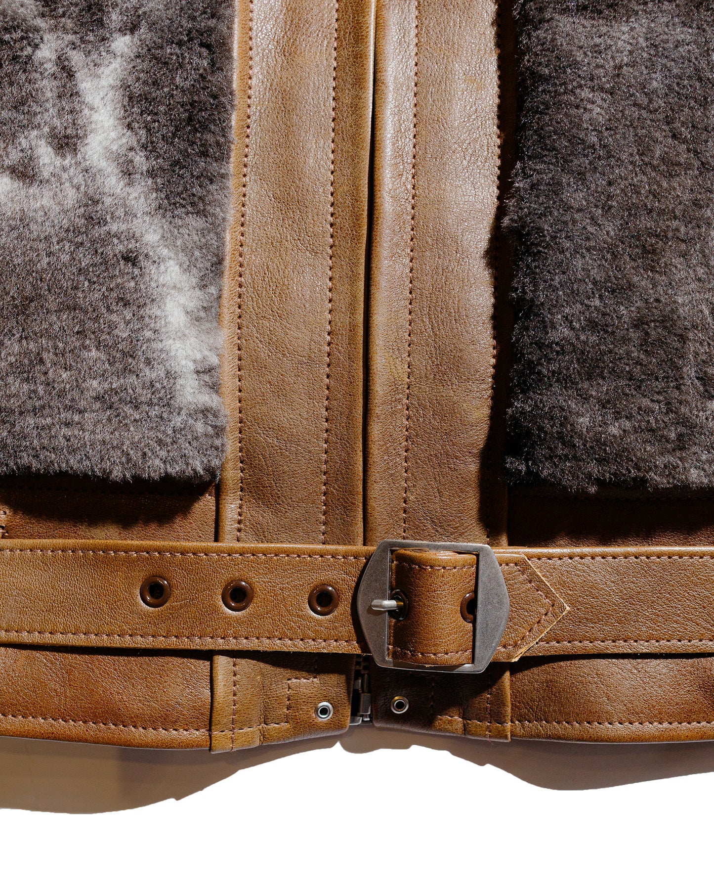lost & found The Real McCoy's The Real McCoy's MJ23123 Aklak Grizzly Jacket / Brown, Jacob Brown