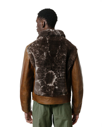 lost & found The Real McCoy's The Real McCoy's MJ23123 Aklak Grizzly Jacket / Brown, Jacob Brown