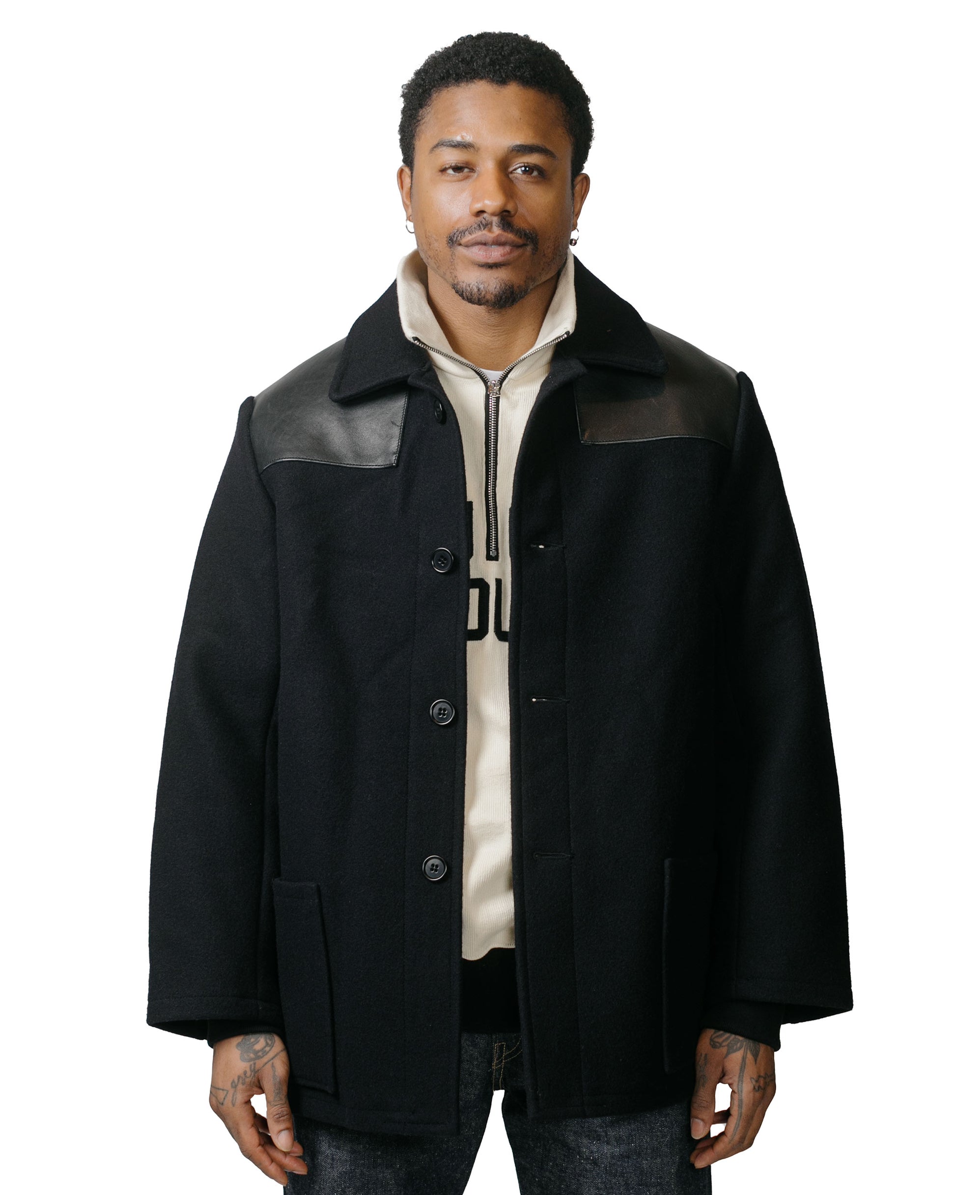 lost & found The Real McCoy's The Real McCoy's MJ23125 Wool Donkey Jacket Navy