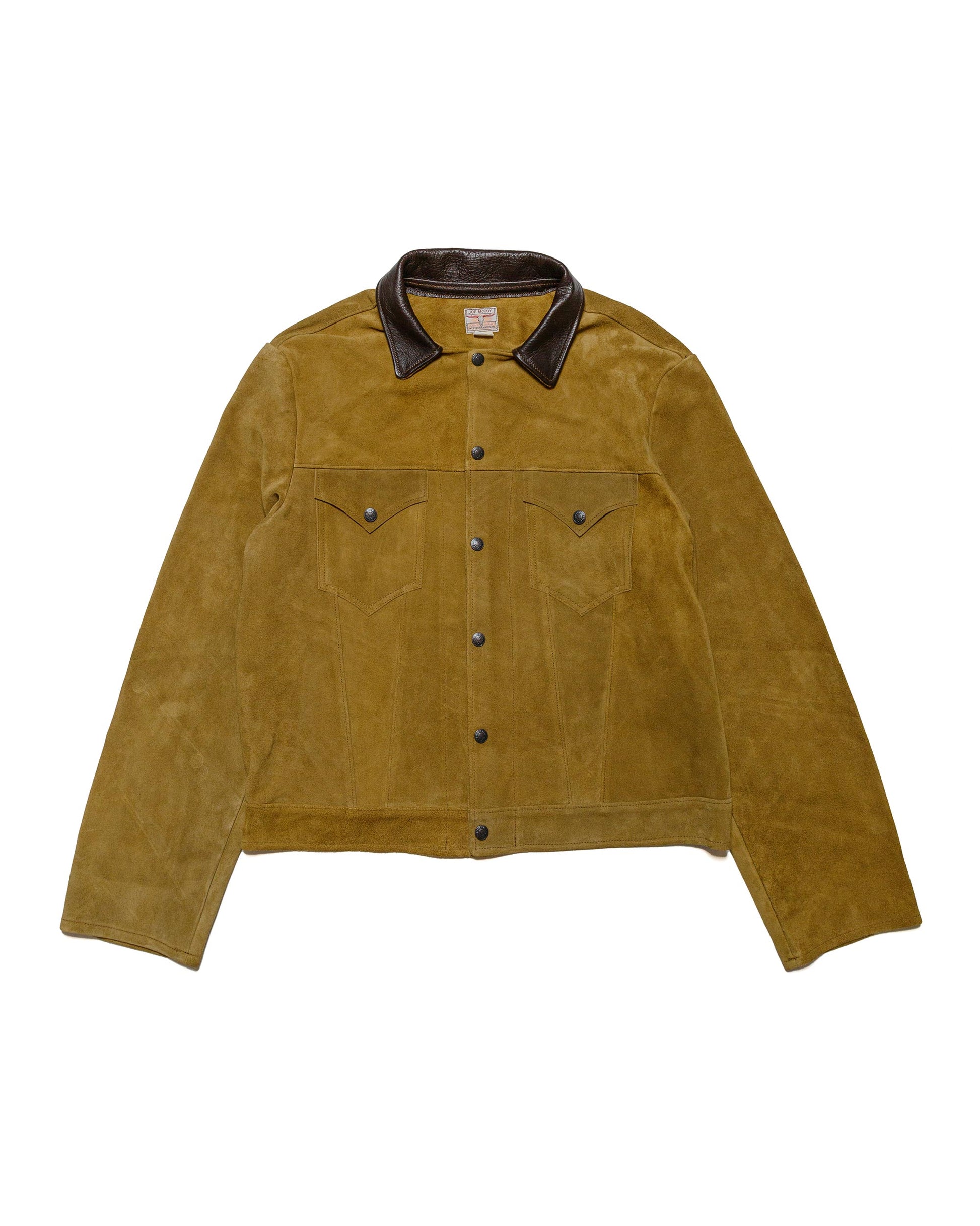 lost & found The Real McCoy's The Real McCoy's MJ24007 Rough Out Leather Western Jacket Brown