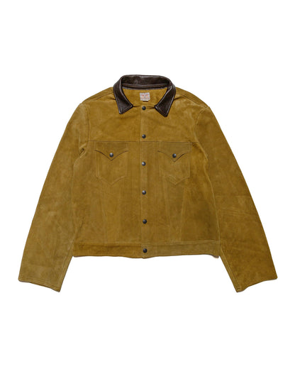lost & found The Real McCoy's The Real McCoy's MJ24007 Rough Out Leather Western Jacket Brown