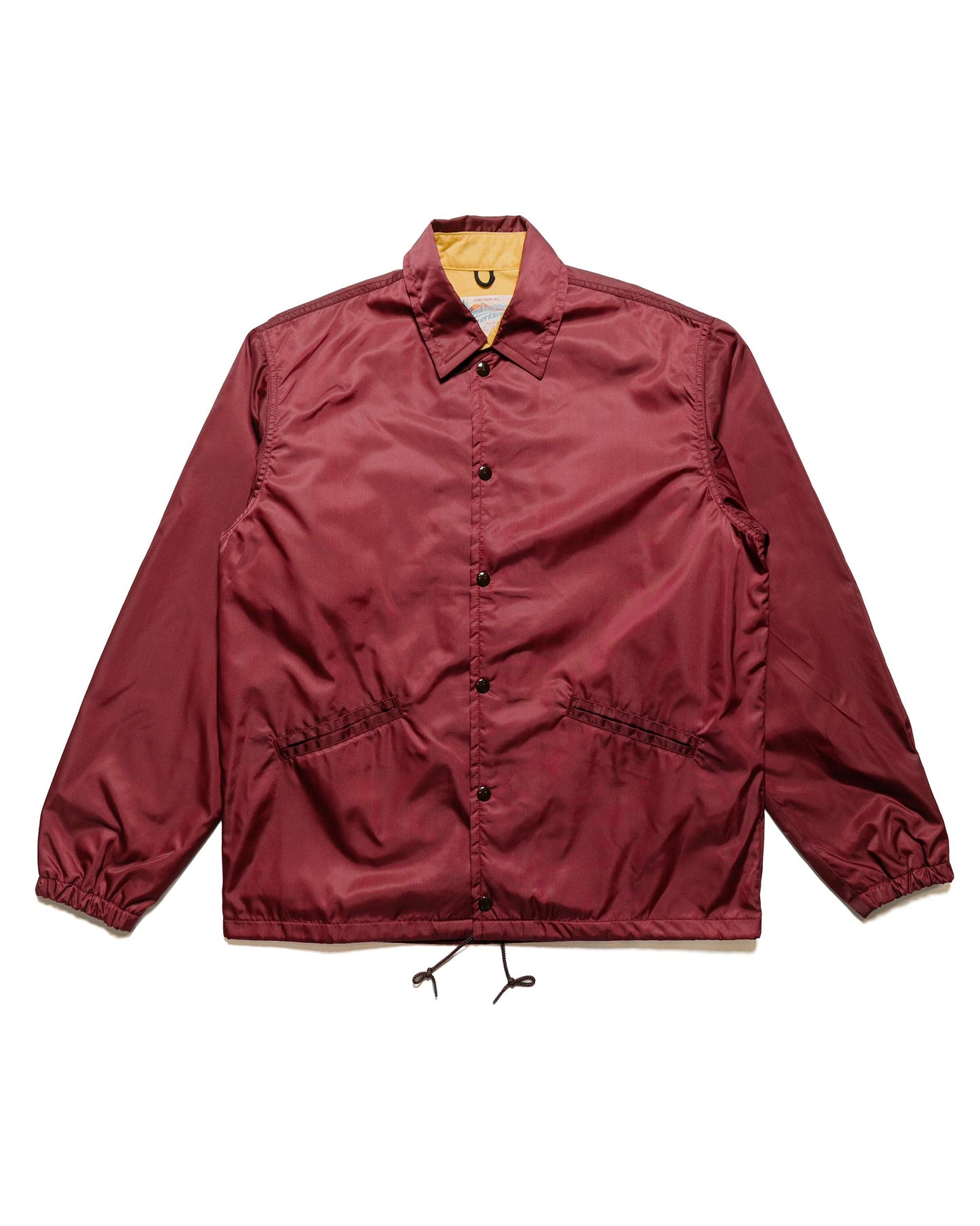 lost & found The Real McCoy's The Real McCoy's MJ24010 Nylon Cotton Lined Coach Jacket Burgundy
