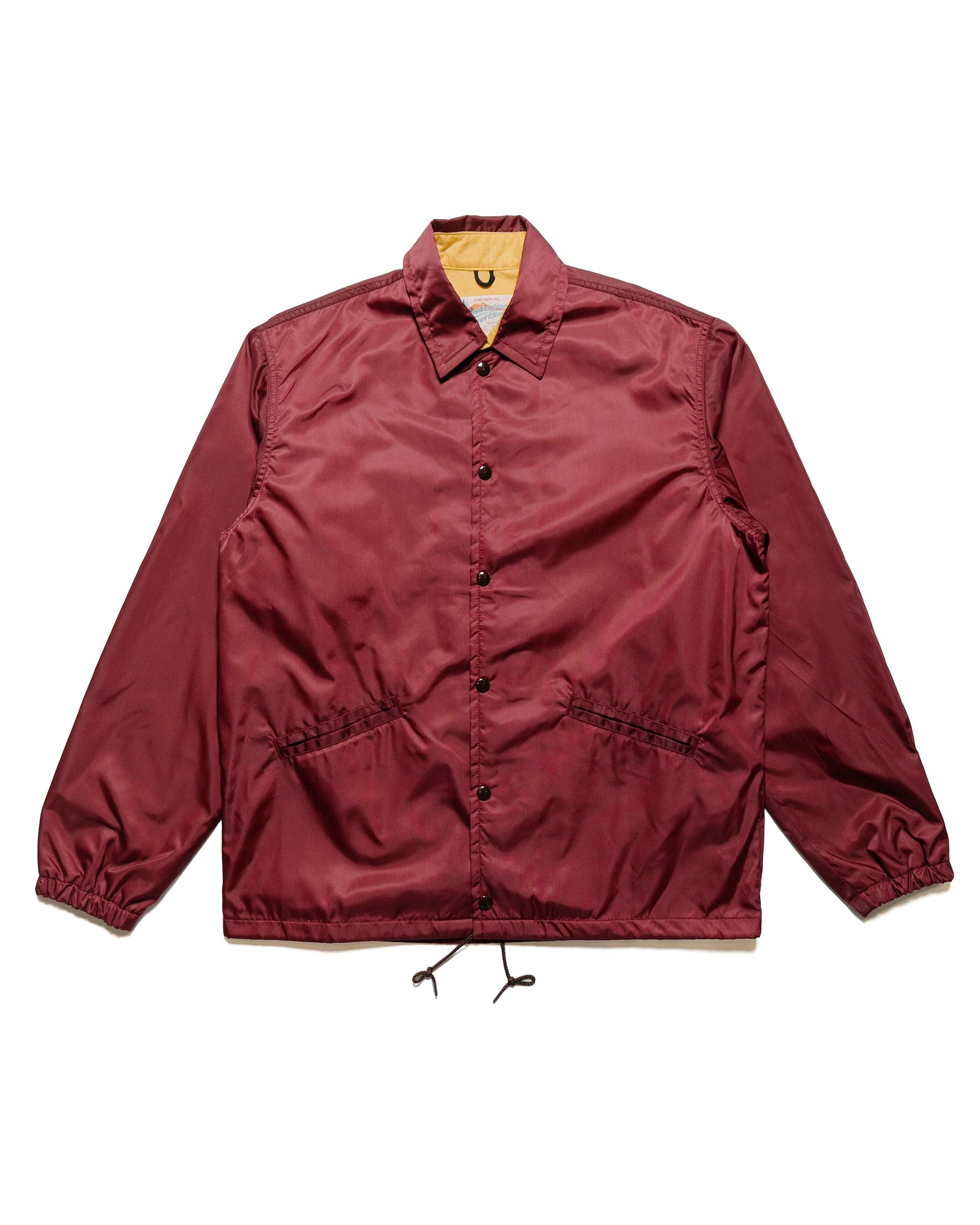 lost & found The Real McCoy's The Real McCoy's MJ24010 Nylon Cotton Lined Coach Jacket Burgundy
