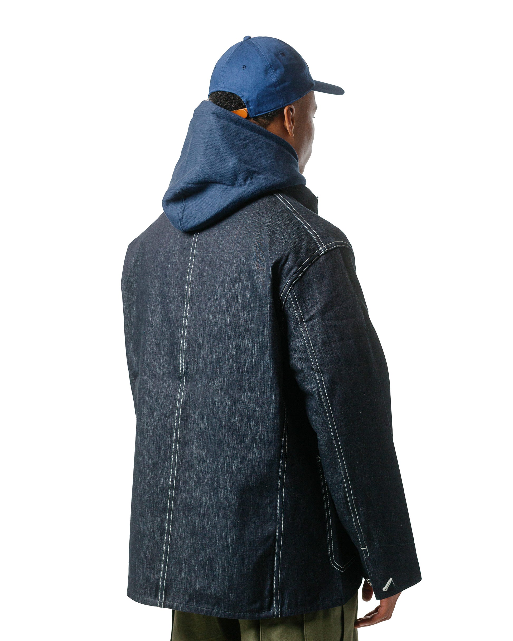 lost & found The Real McCoy's The Real McCoy's MJ24013 WWII Denim Chore Coat Indigo