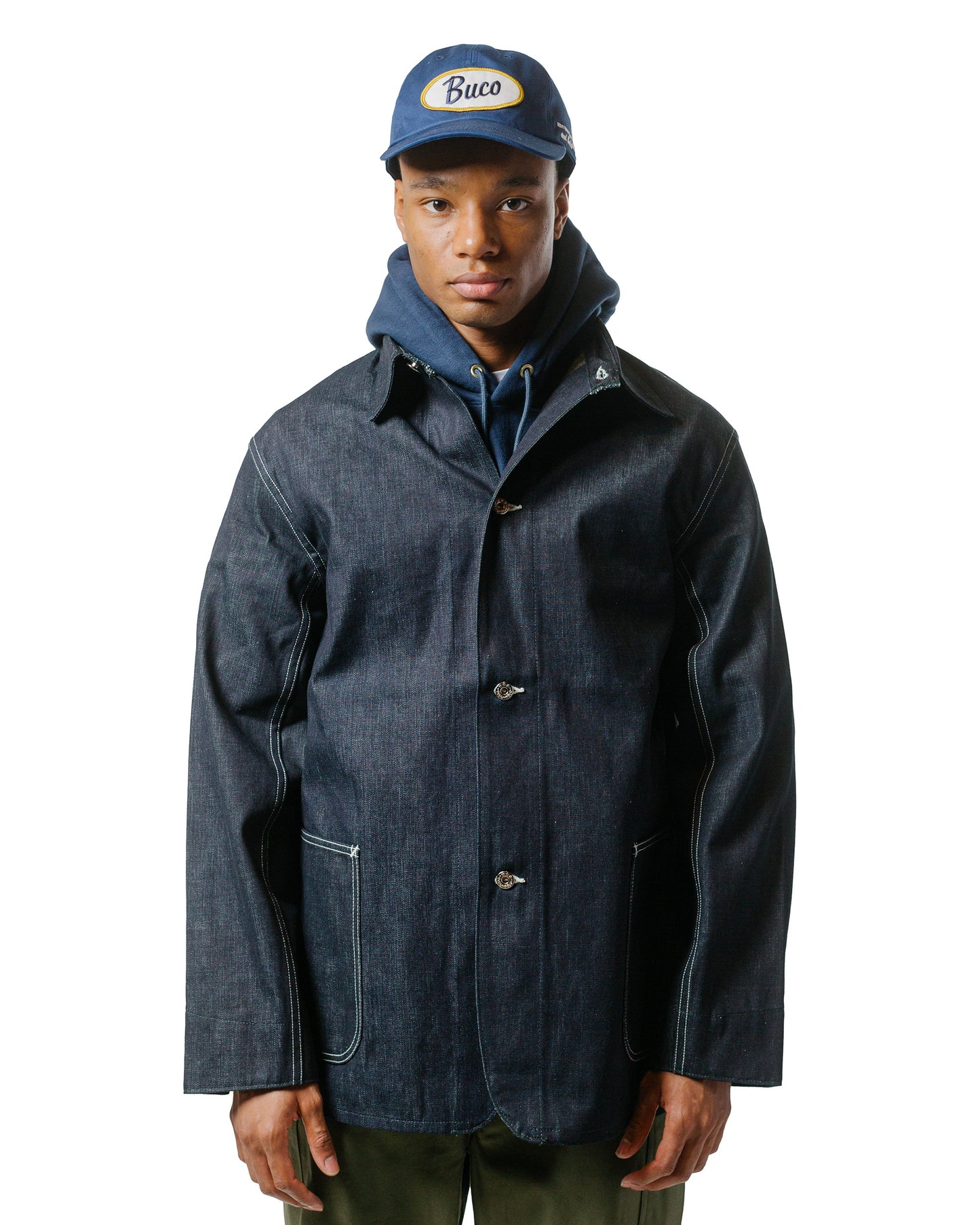 lost & found The Real McCoy's The Real McCoy's MJ24013 WWII Denim Chore Coat Indigo
