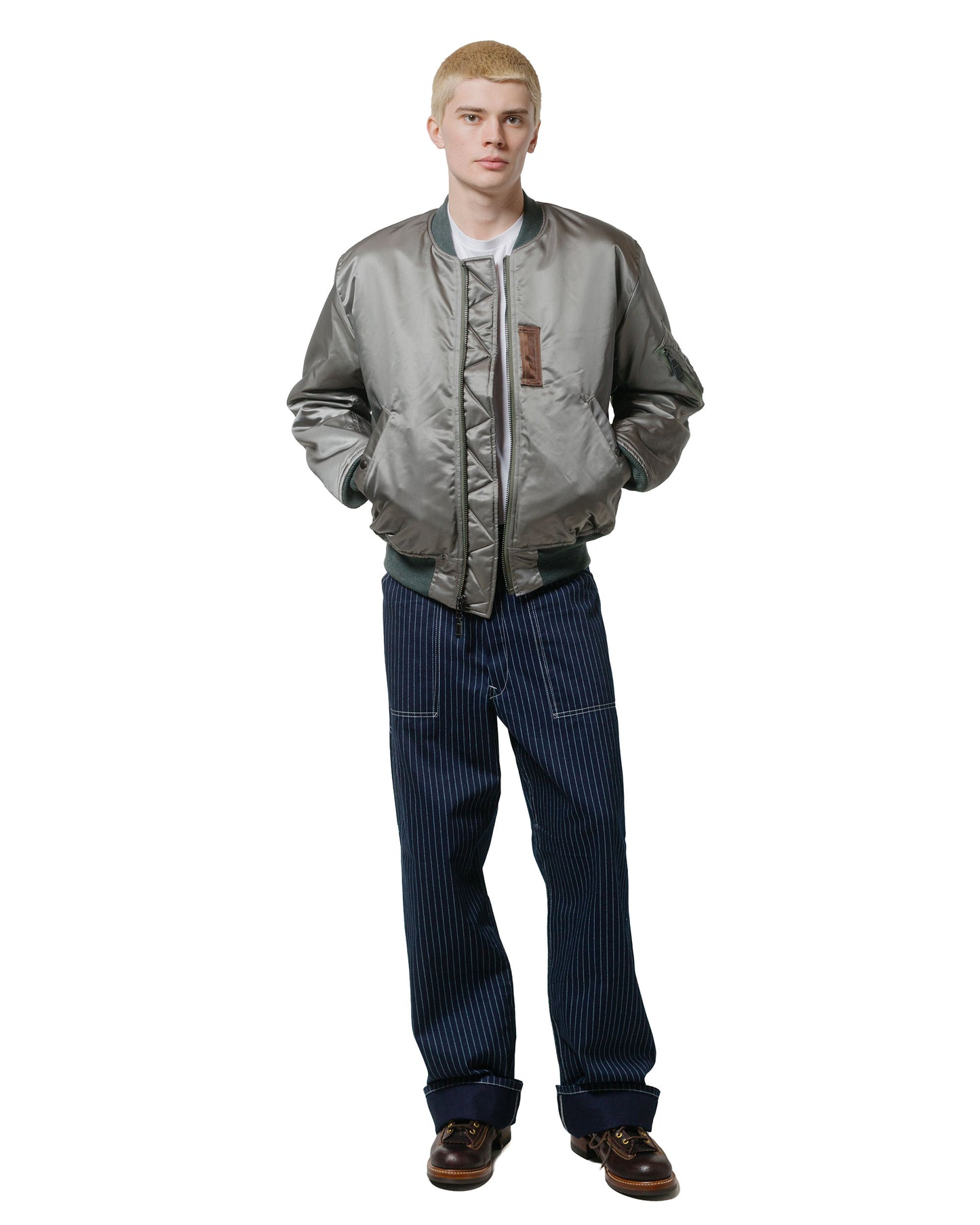 lost & found The Real McCoy's The Real McCoy's MJ24102 Type MA-1 Real McCoy Mfg. Co. / J-8279 Silver Gray