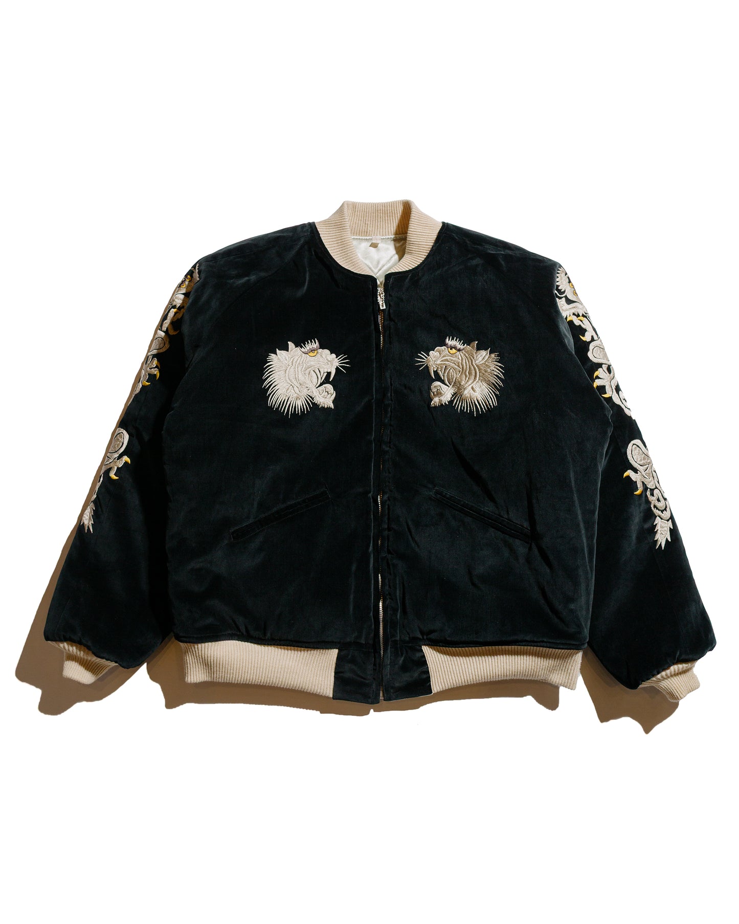 lost & found The Real McCoy's The Real McCoy's MJ24103 Souvenir Suka Jacket / Tiger And Eagle Black