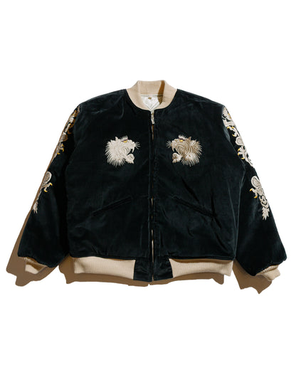 lost & found The Real McCoy's The Real McCoy's MJ24103 Souvenir Suka Jacket / Tiger And Eagle Black