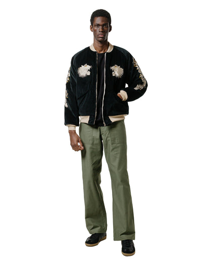 lost & found The Real McCoy's The Real McCoy's MJ24103 Souvenir Suka Jacket / Tiger And Eagle Black