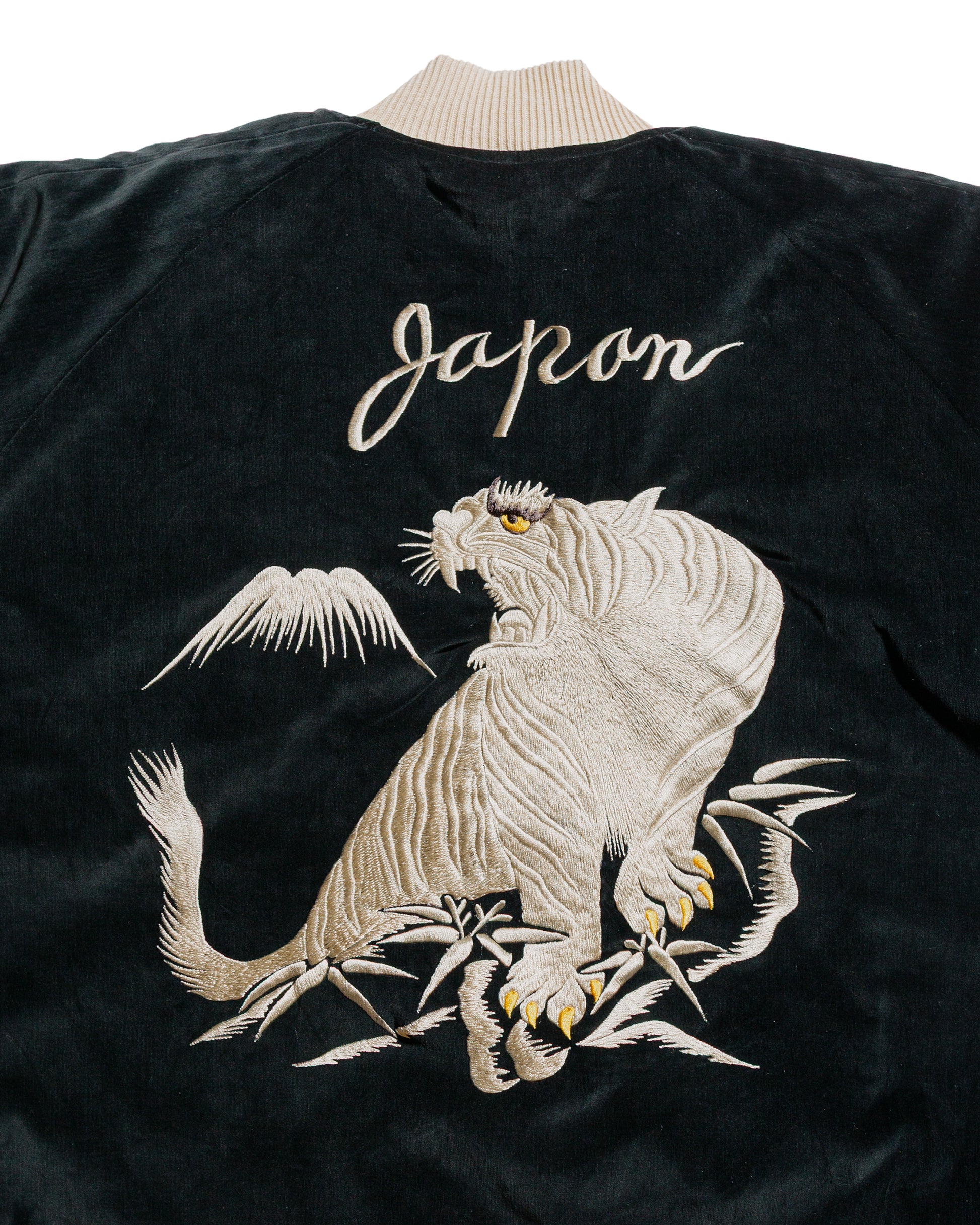 lost & found The Real McCoy's The Real McCoy's MJ24103 Souvenir Suka Jacket / Tiger And Eagle Black