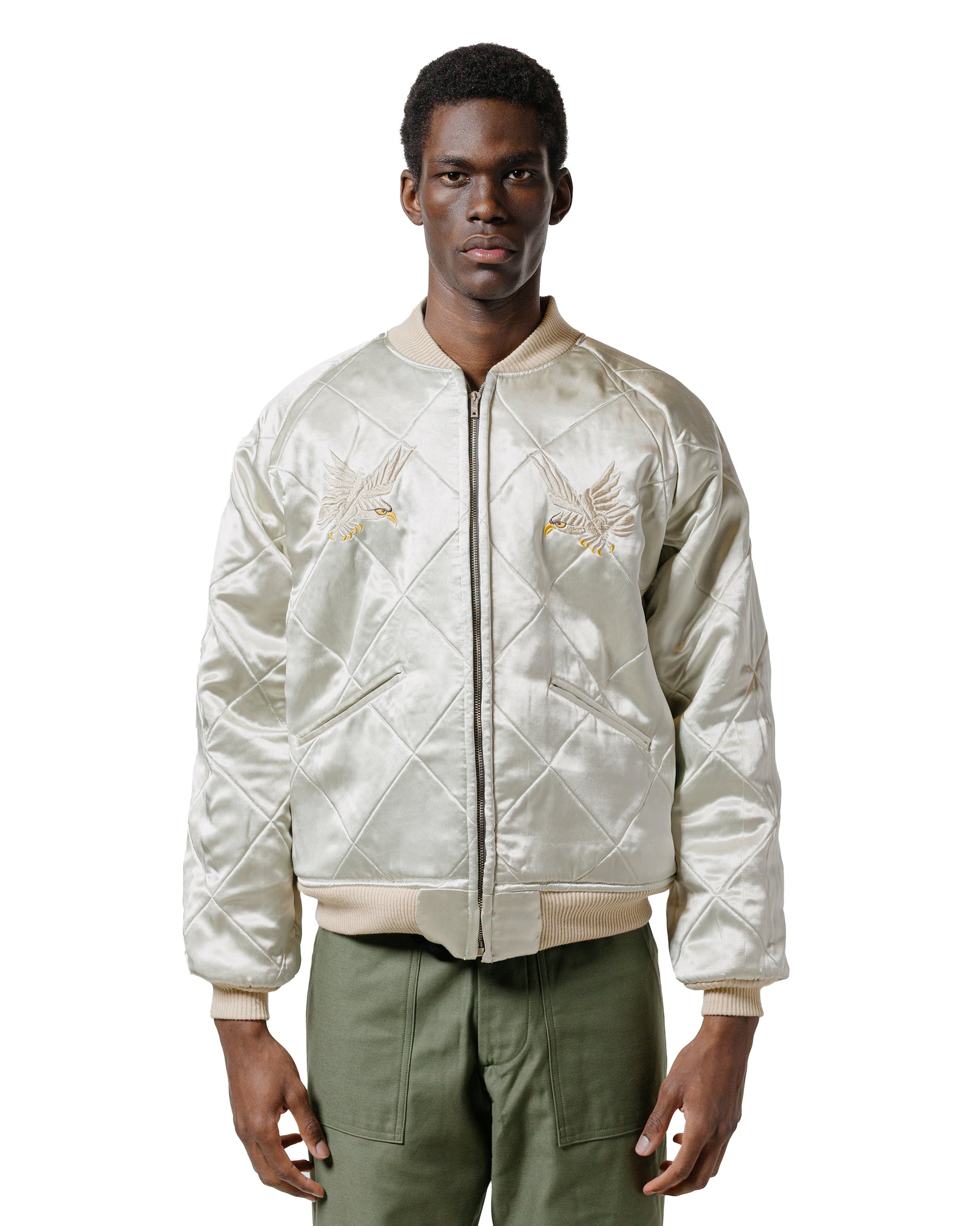 lost & found The Real McCoy's The Real McCoy's MJ24103 Souvenir Suka Jacket / Tiger And Eagle Black