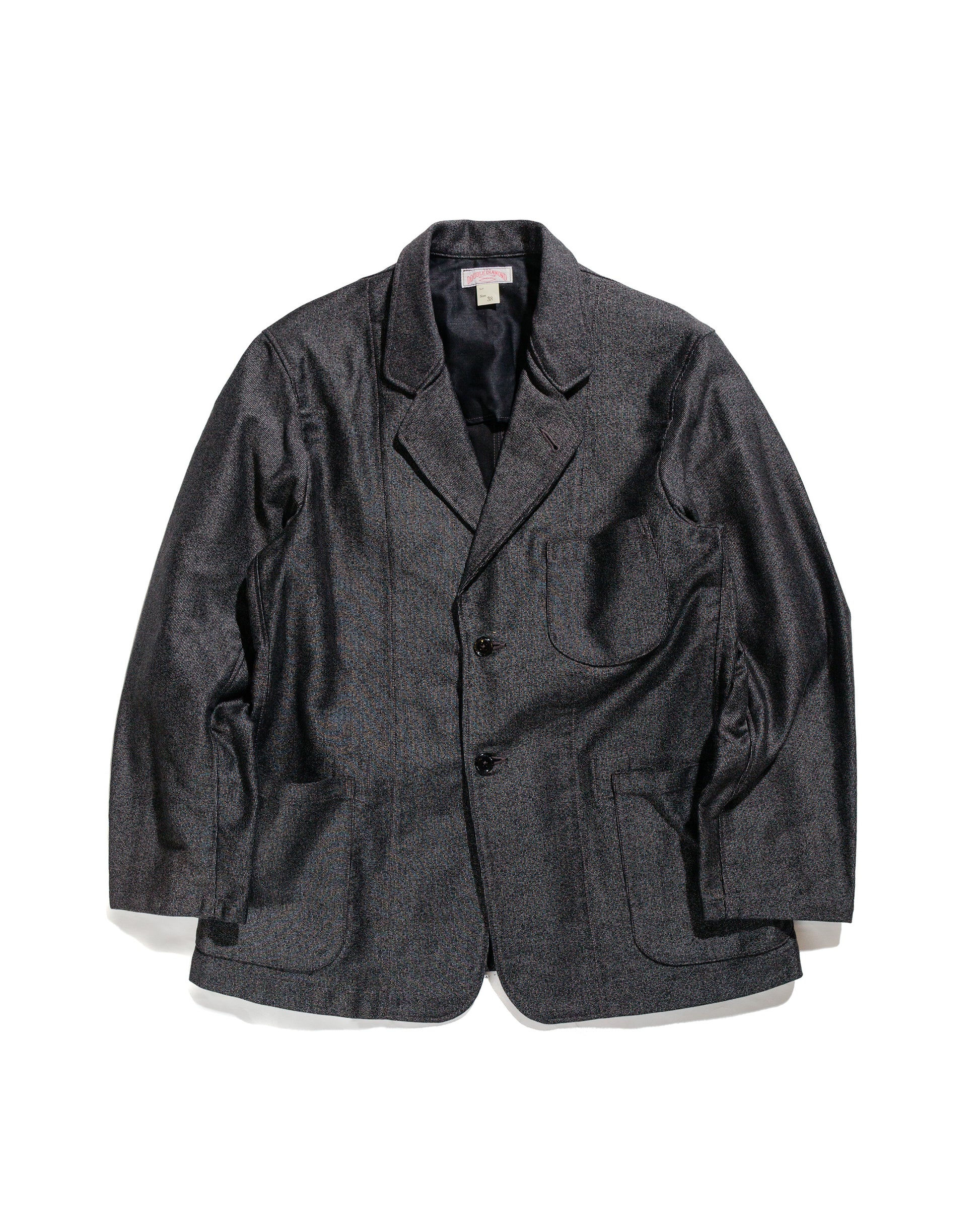 lost & found The Real McCoy's The Real McCoy's MJ24108 Double Diamond Sack Coat / Printed Moleskin Salt & Pepper
