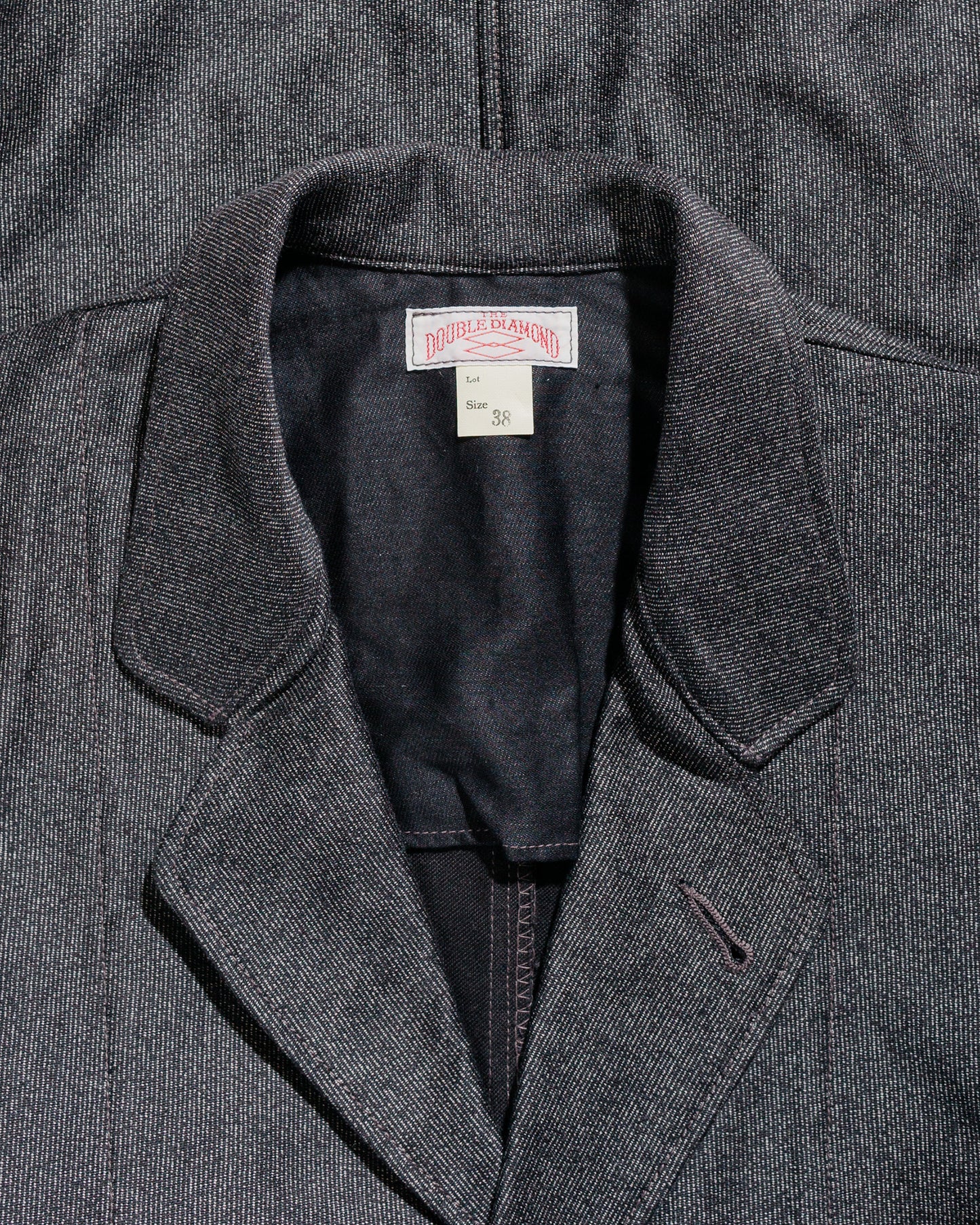 lost & found The Real McCoy's The Real McCoy's MJ24108 Double Diamond Sack Coat / Printed Moleskin Salt & Pepper