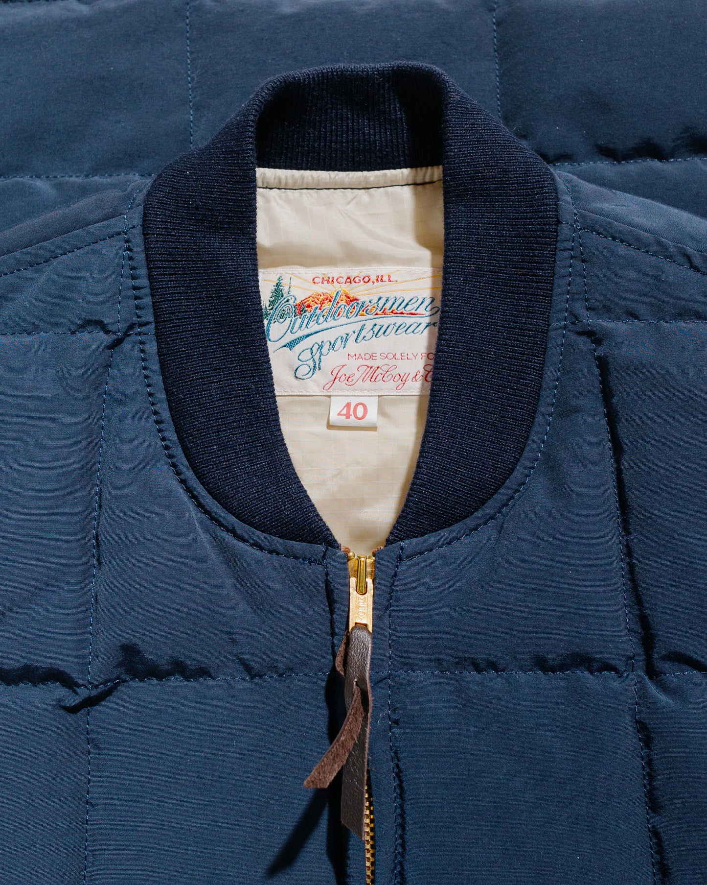 lost & found The Real McCoy's The Real McCoy's MJ24110 Cotton/Nylon Down Vest Navy