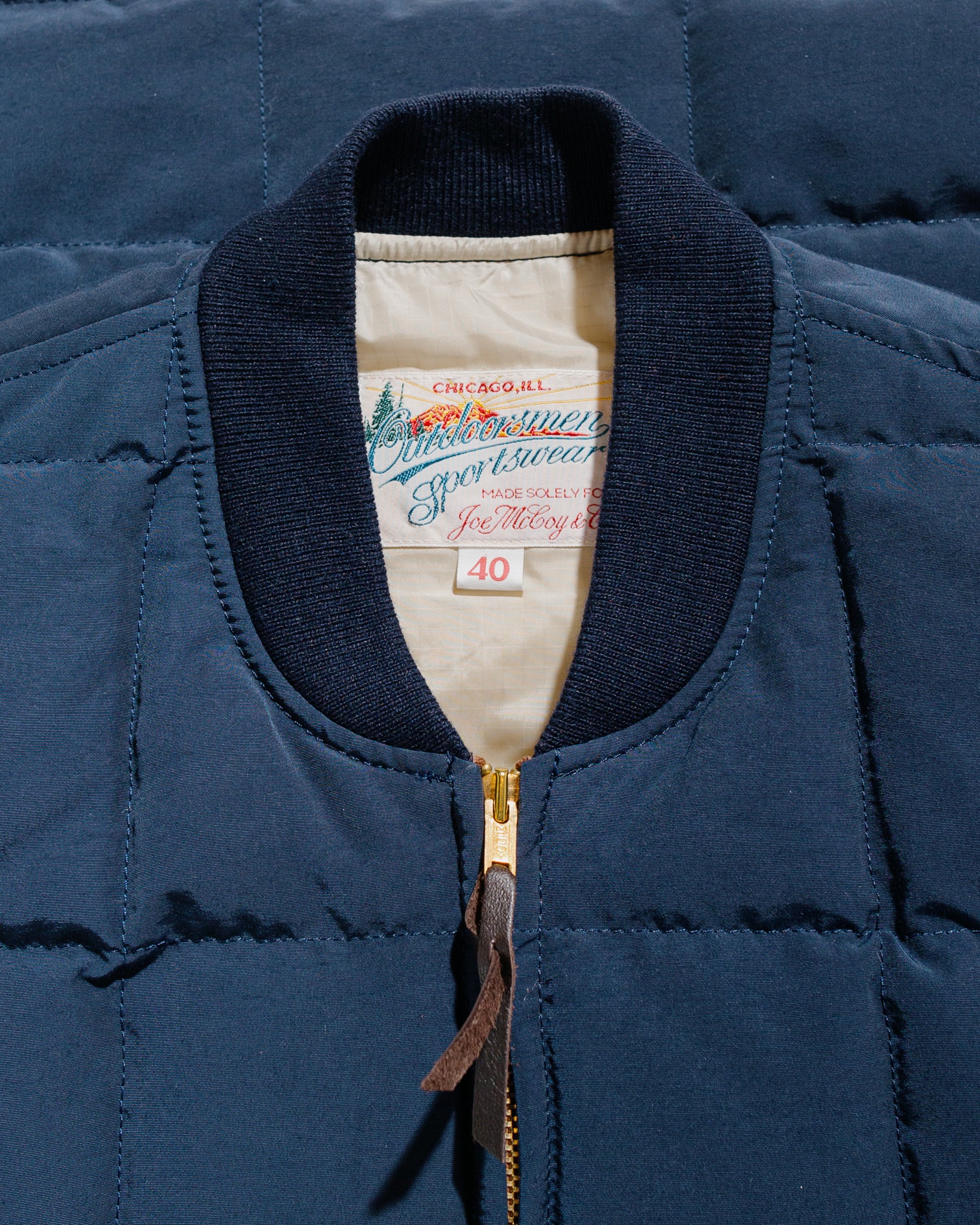 lost & found The Real McCoy's The Real McCoy's MJ24110 Cotton/Nylon Down Vest Navy