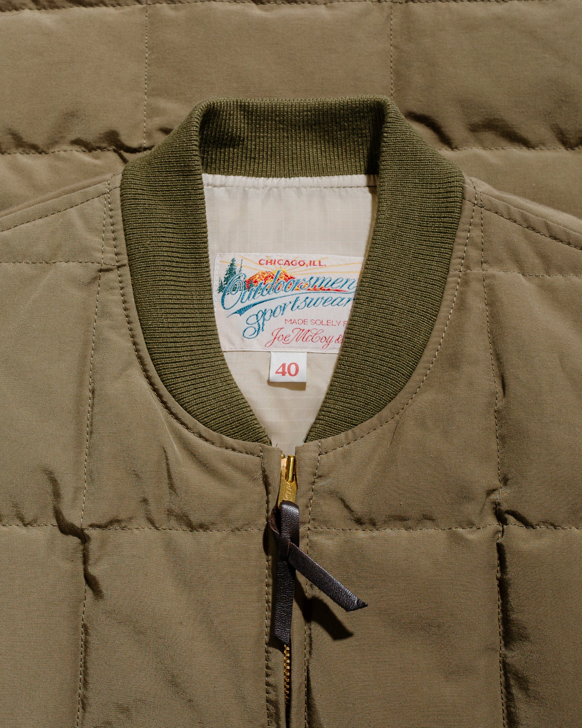 lost & found The Real McCoy's The Real McCoy's MJ24110 Cotton/Nylon Down Vest Olive