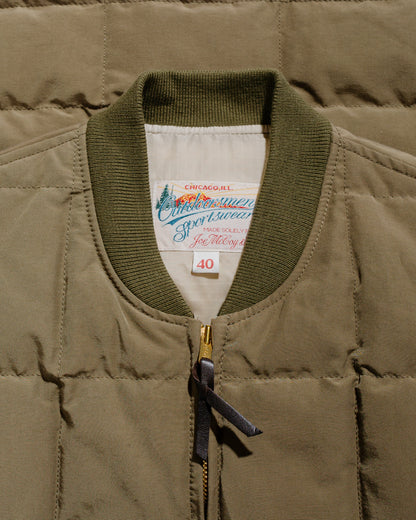 lost & found The Real McCoy's The Real McCoy's MJ24110 Cotton/Nylon Down Vest Olive