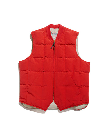 lost & found The Real McCoy's The Real McCoy's MJ24110 Cotton/Nylon Down Vest Red