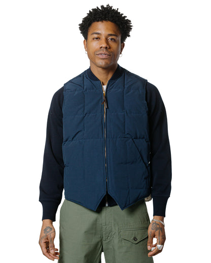 lost & found The Real McCoy's The Real McCoy's MJ24110 Cotton/Nylon Down Vest Navy