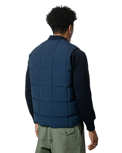 lost & found The Real McCoy's The Real McCoy's MJ24110 Cotton/Nylon Down Vest Navy