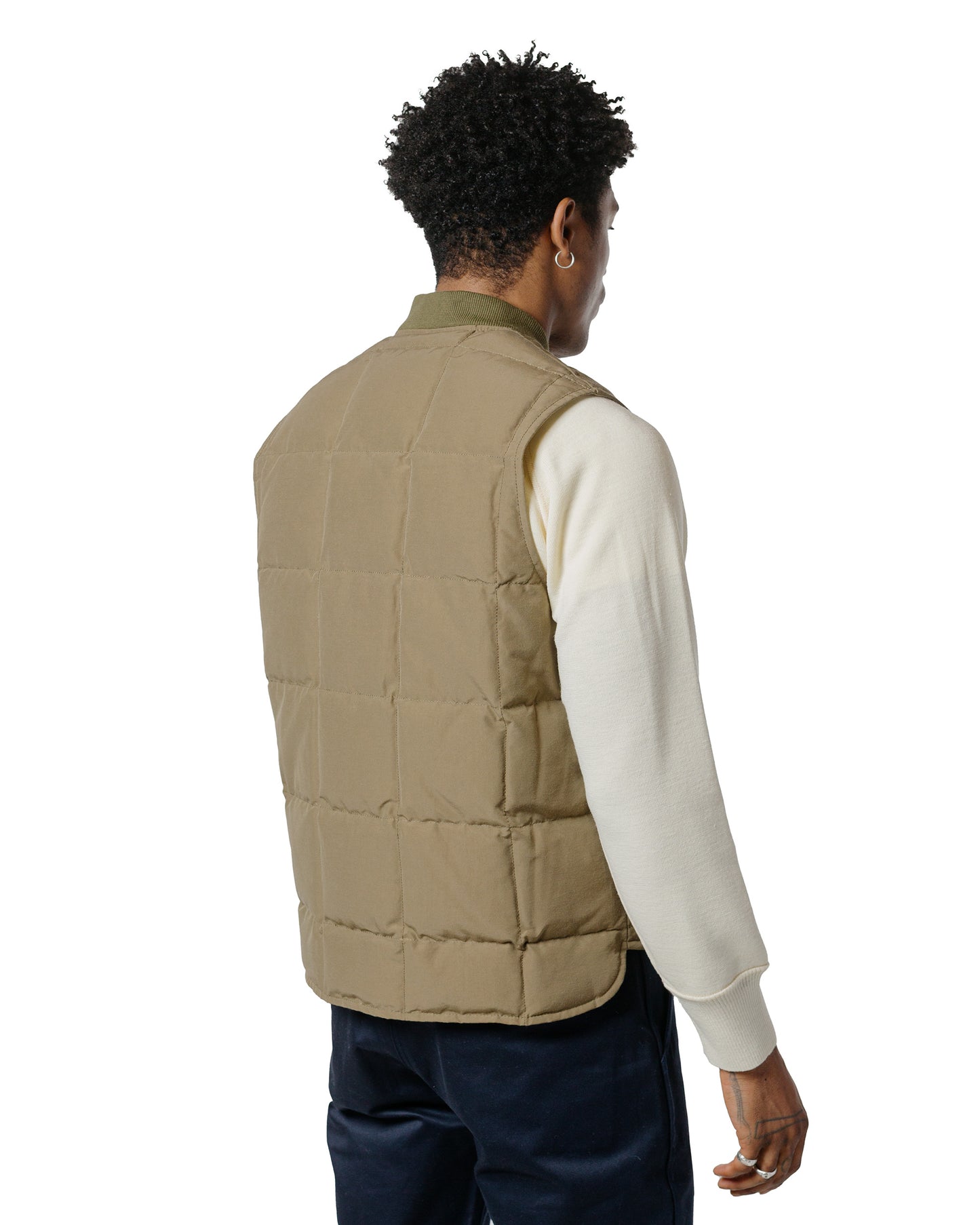 lost & found The Real McCoy's The Real McCoy's MJ24110 Cotton/Nylon Down Vest Olive