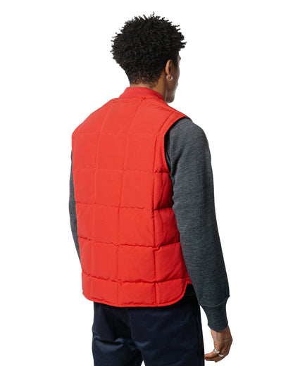lost & found The Real McCoy's The Real McCoy's MJ24110 Cotton/Nylon Down Vest Red