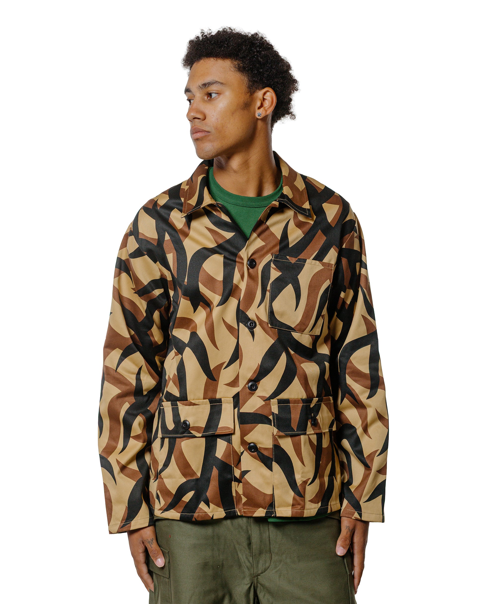 lost & found The Real McCoy's The Real McCoy's MJ25013 Tribal Camouflage Combat Jacket Beige