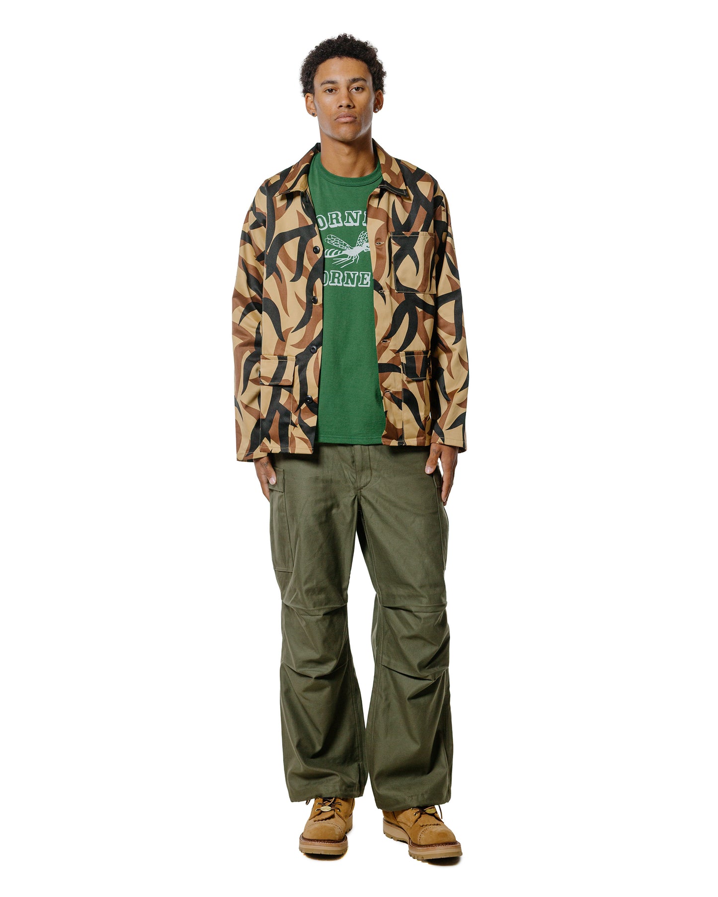 lost & found The Real McCoy's The Real McCoy's MJ25013 Tribal Camouflage Combat Jacket Beige