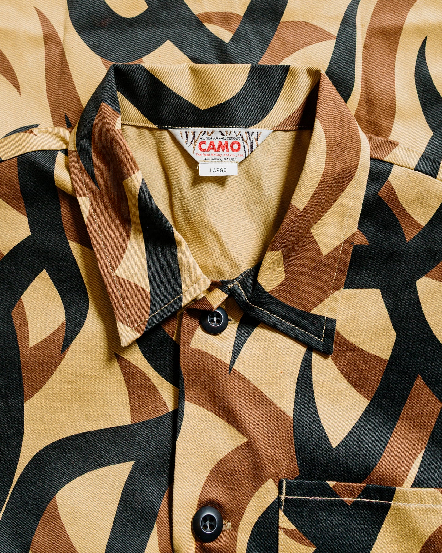 lost & found The Real McCoy's The Real McCoy's MJ25013 Tribal Camouflage Combat Jacket Beige