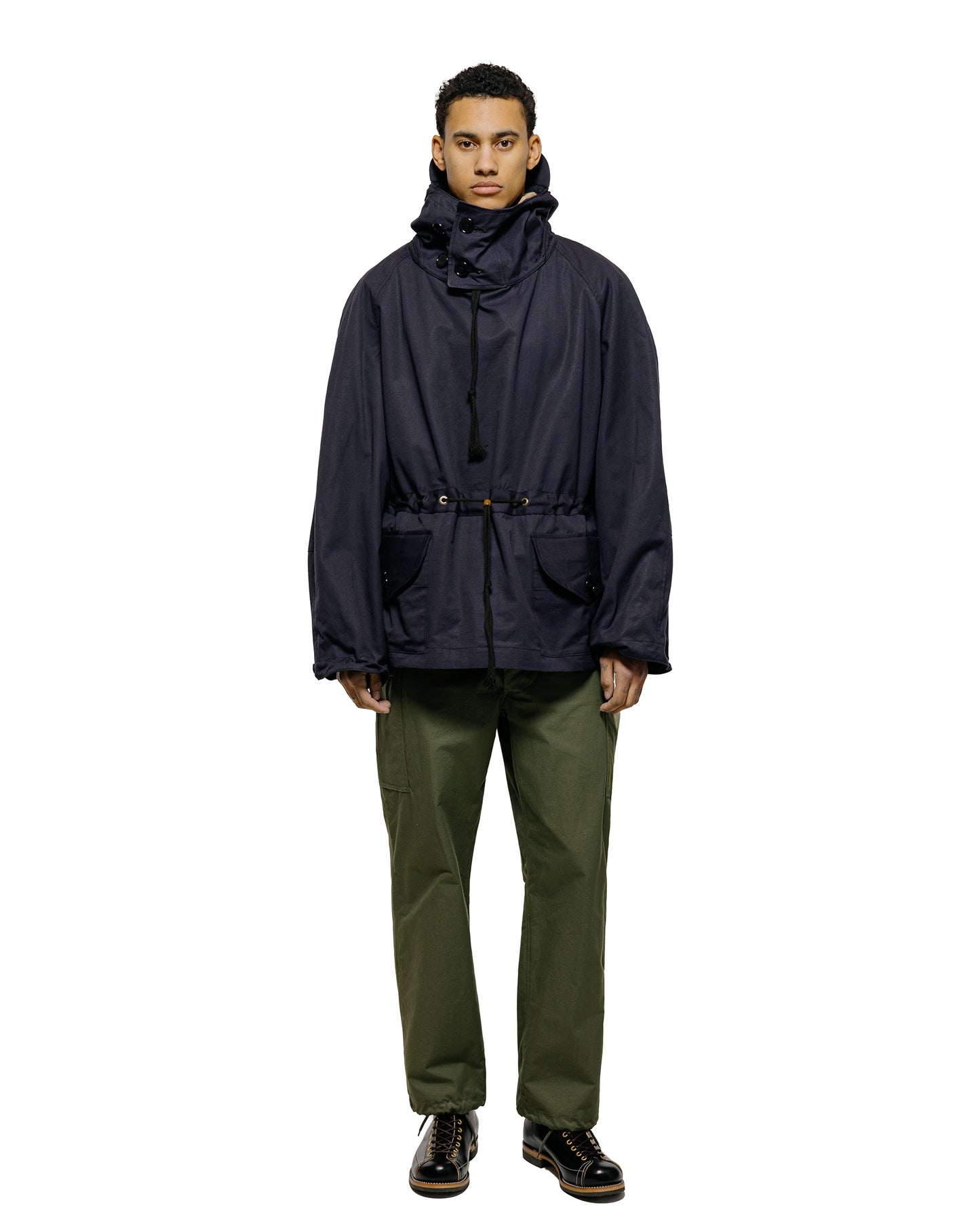 lost & found The Real McCoy's The Real McCoy's MJ25101 Royal Navy Windproof Deck Smock, 1st Pattern Cotton Jacket Navy