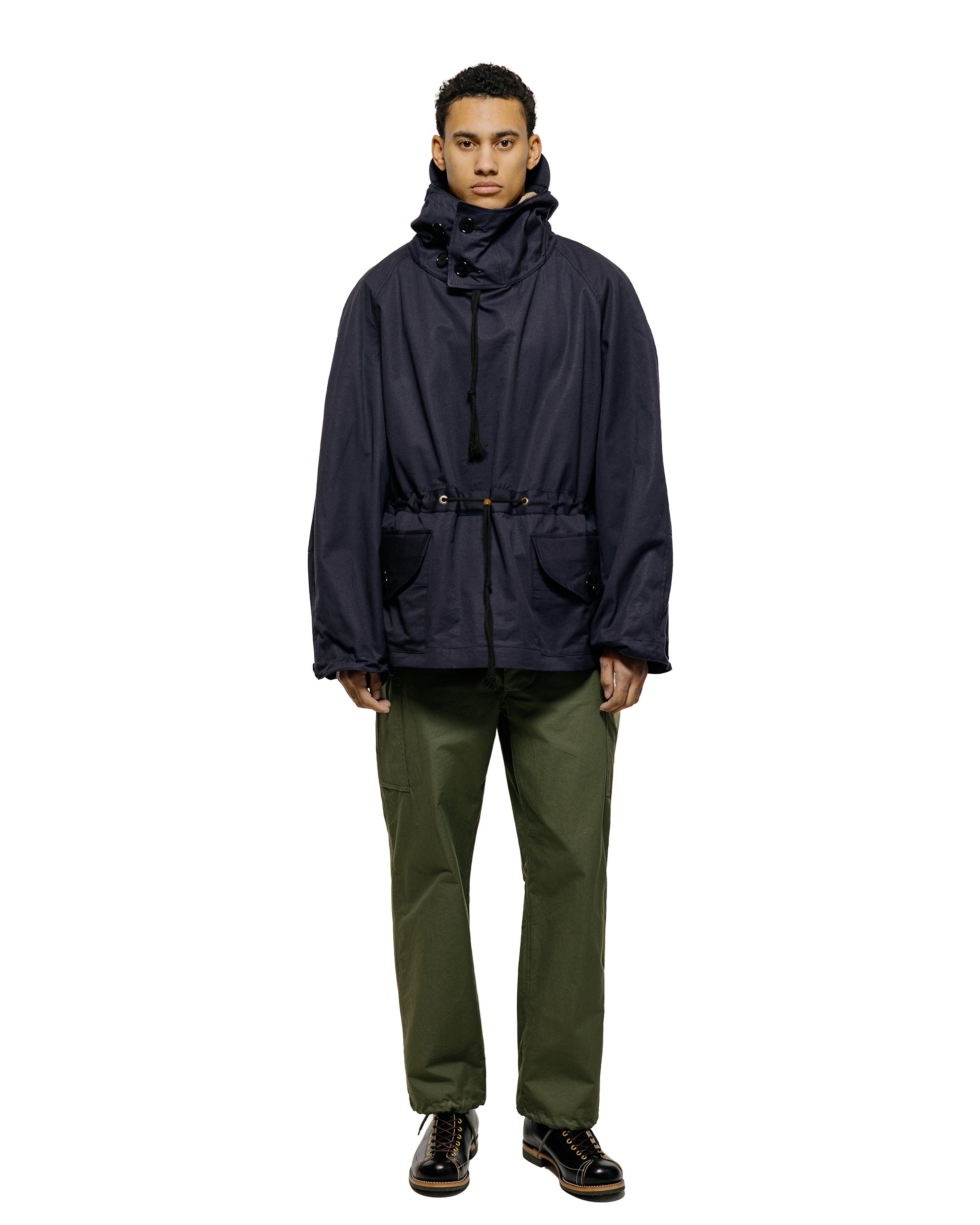 lost & found The Real McCoy's The Real McCoy's MJ25101 Royal Navy Windproof Deck Smock, 1st Pattern Cotton Jacket Navy