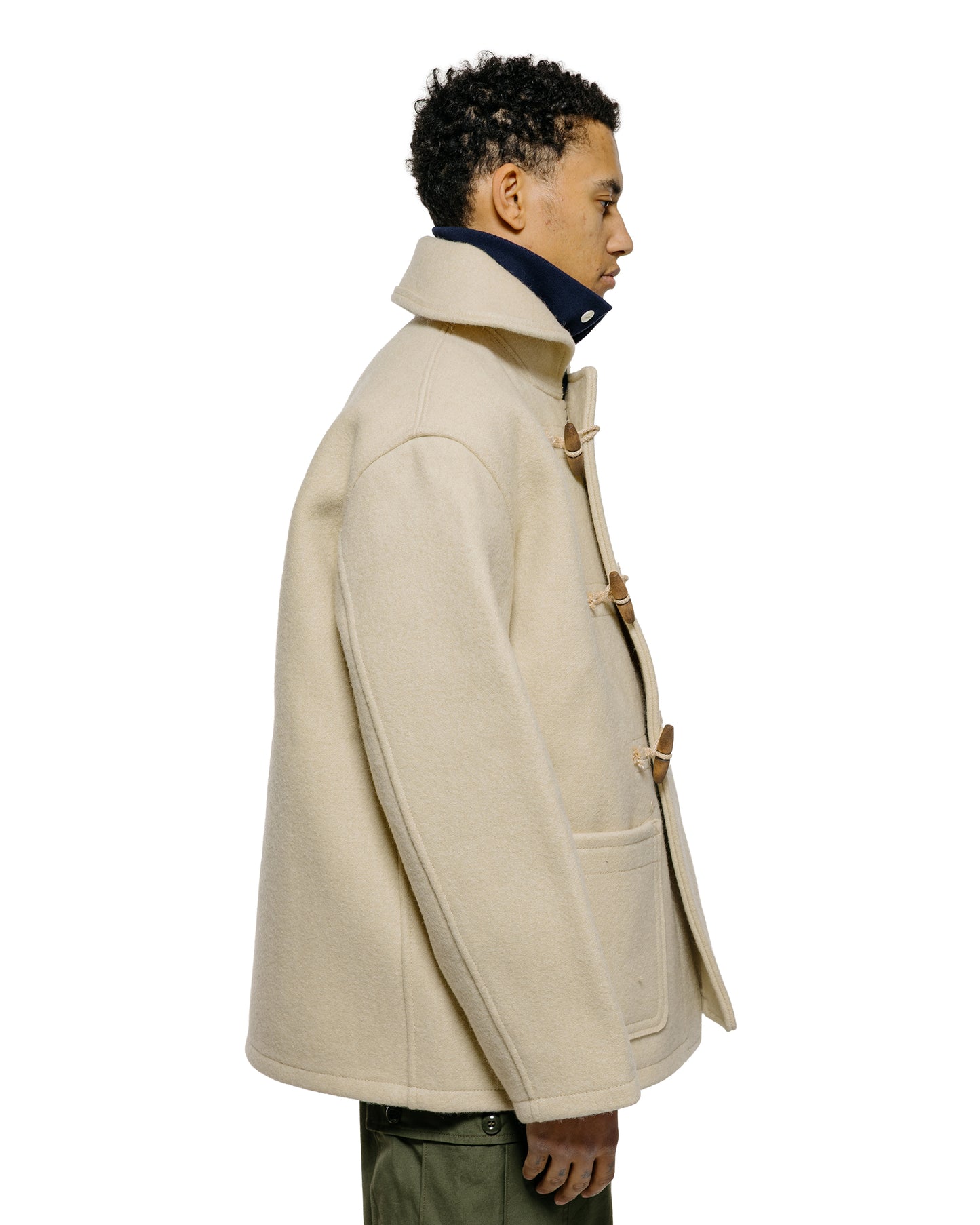 lost & found The Real McCoy's The Real McCoy's MJ25102 WWII British Fearnought Duffle Coat, ARP Ecru