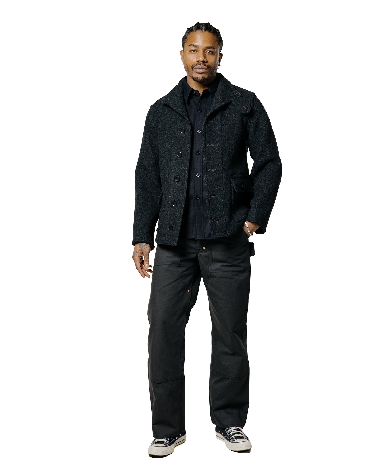lost & found The Real McCoy's The Real McCoy's MJ25109 U.S. Navy Submarine Jacket Charcoal