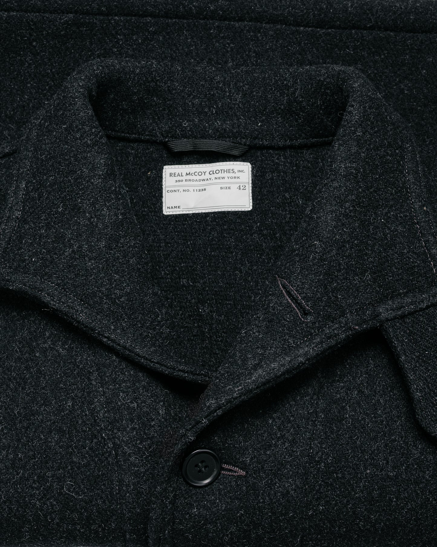 lost & found The Real McCoy's The Real McCoy's MJ25109 U.S. Navy Submarine Jacket Charcoal