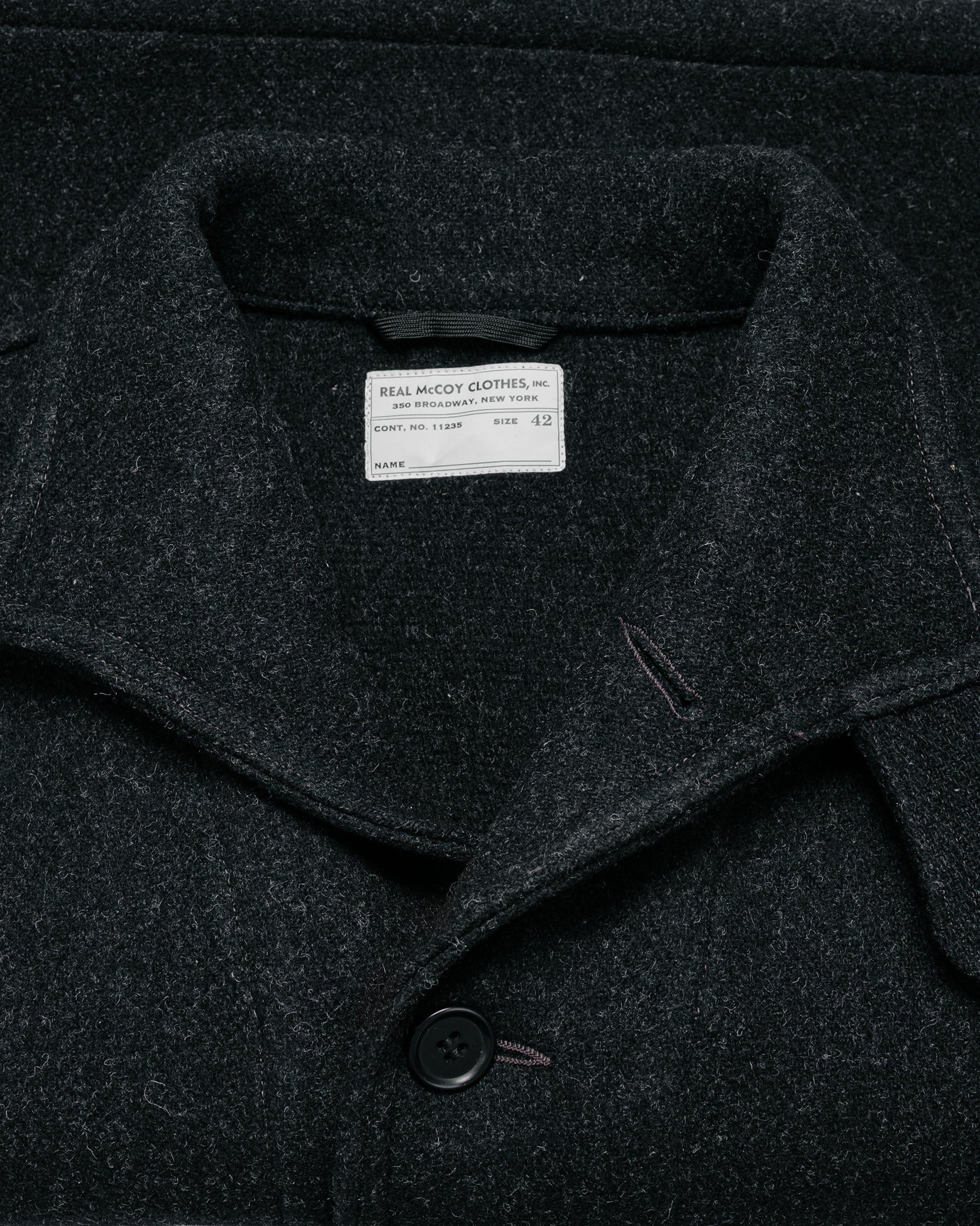 lost & found The Real McCoy's The Real McCoy's MJ25109 U.S. Navy Submarine Jacket Charcoal