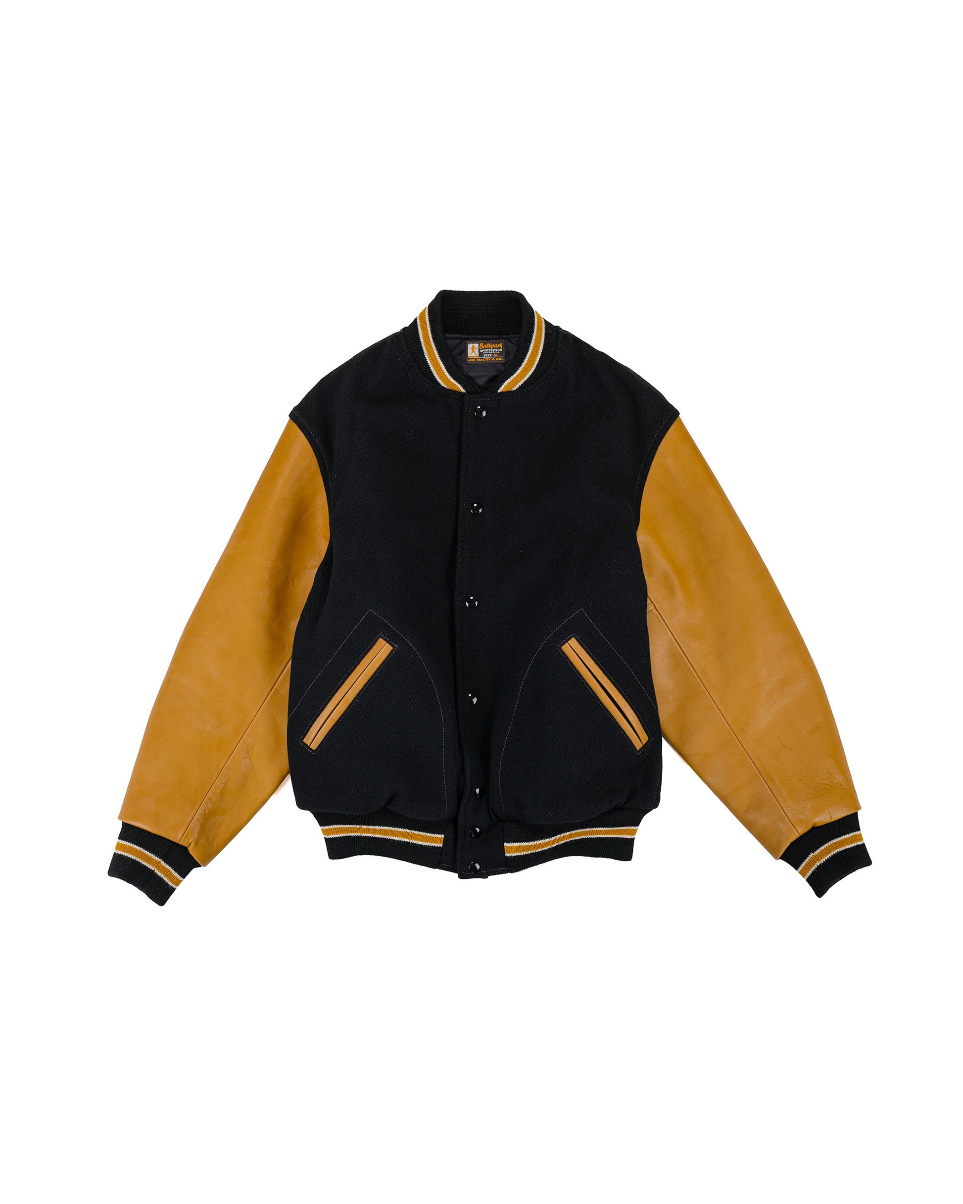 lost & found The Real McCoy's The Real McCoy's MJ25116 Wool Varsity Jacket Black
