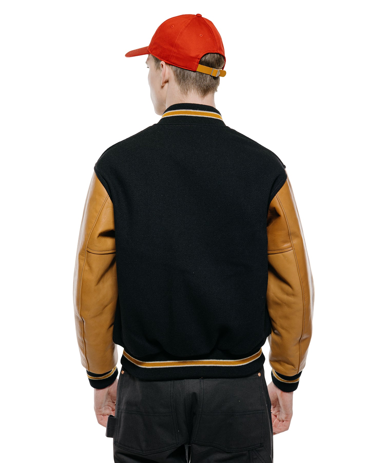 lost & found The Real McCoy's The Real McCoy's MJ25116 Wool Varsity Jacket Black