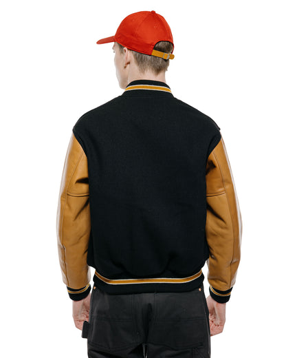 lost & found The Real McCoy's The Real McCoy's MJ25116 Wool Varsity Jacket Black