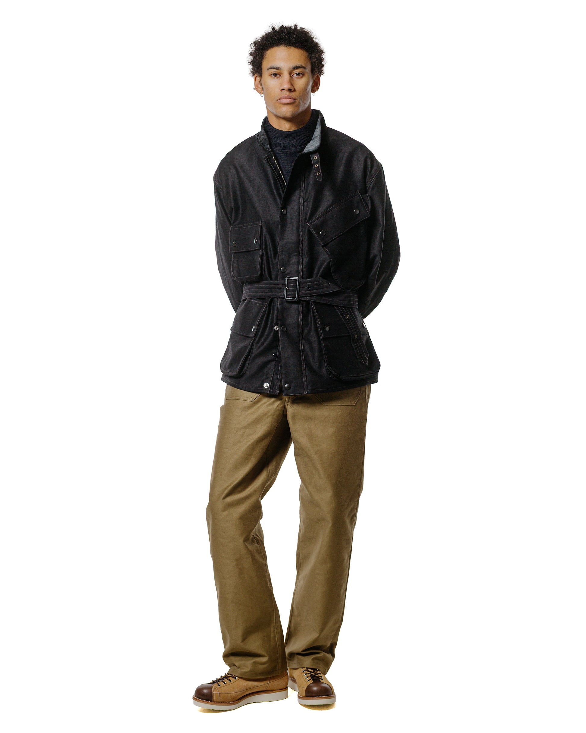 lost & found The Real McCoy's The Real McCoy's MJ25122 Heavy Cotton Enduro Racing Jacket Black