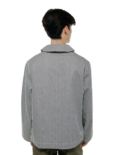 lost & found The Real McCoy's The Real McCoy's MJ26004 U.S. Navy Striped Dungaree Jumper White/Navy
