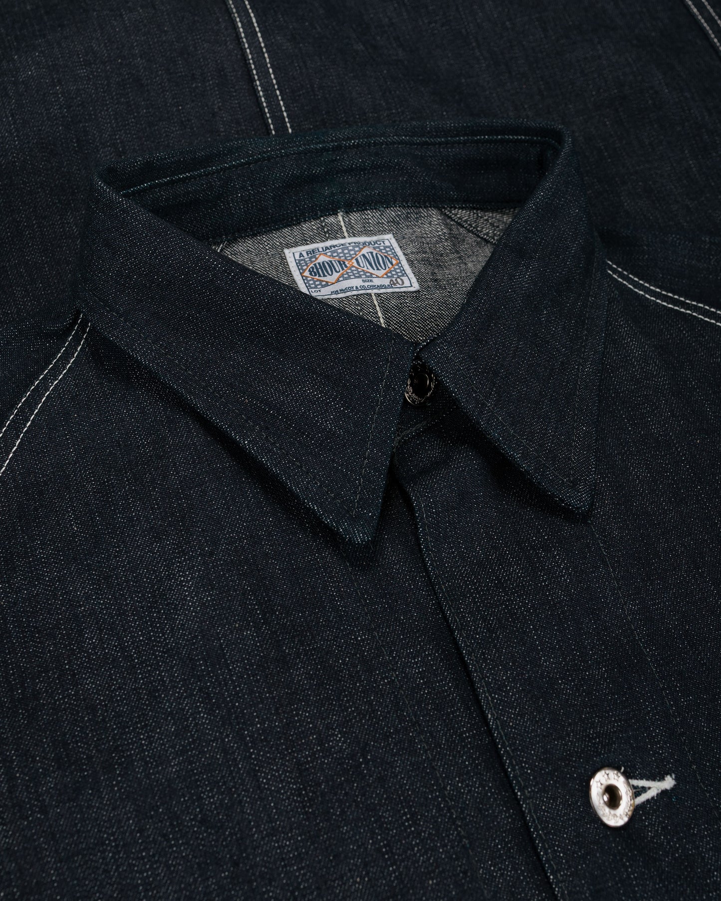 lost & found The Real McCoy's The Real McCoy's MJ26008 WWII Raglan Sleeve Denim Chore Coat Indigo