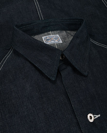 lost & found The Real McCoy's The Real McCoy's MJ26008 WWII Raglan Sleeve Denim Chore Coat Indigo