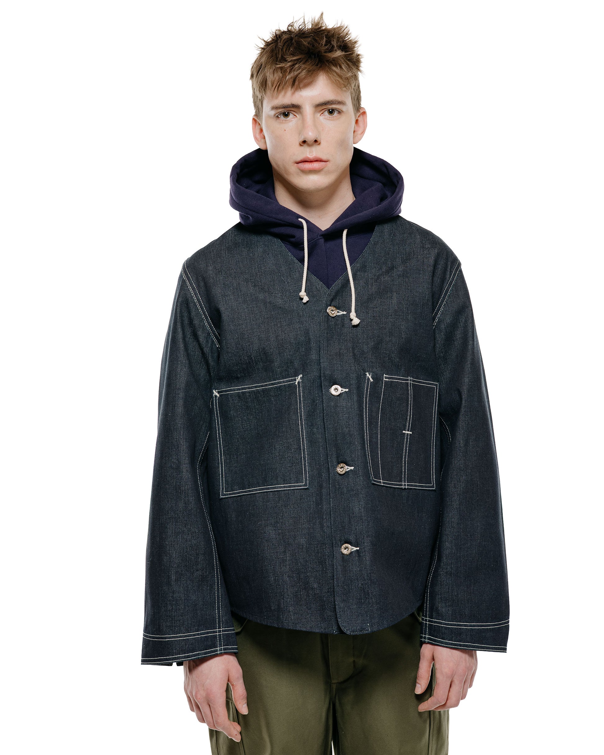 lost & found The Real McCoy's The Real McCoy's MJ26009 WWII Denim Engineer Coat Indigo