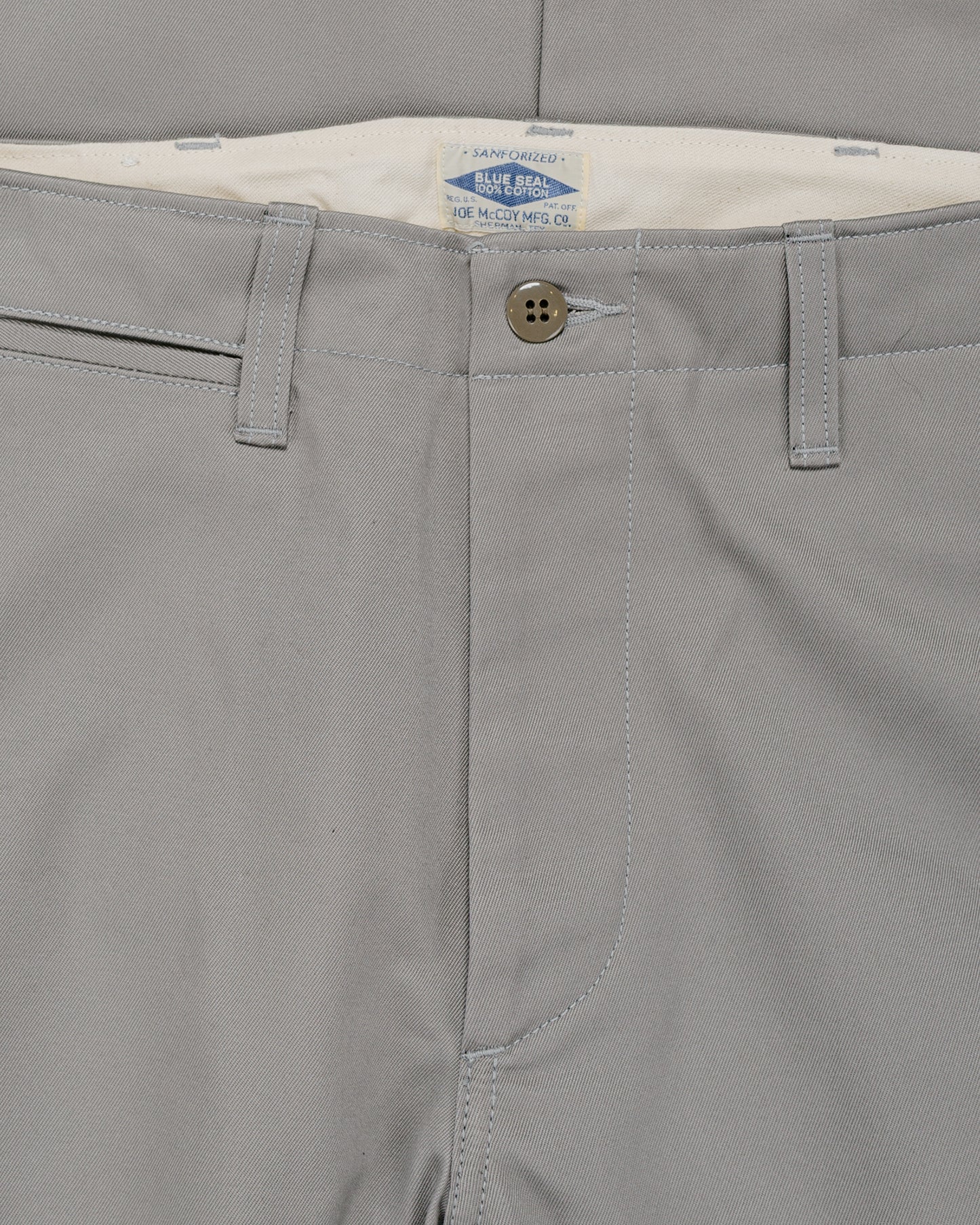 lost & found The Real McCoy's The Real McCoy's MP19010 Blue Seal Chino Trousers Medium Gray