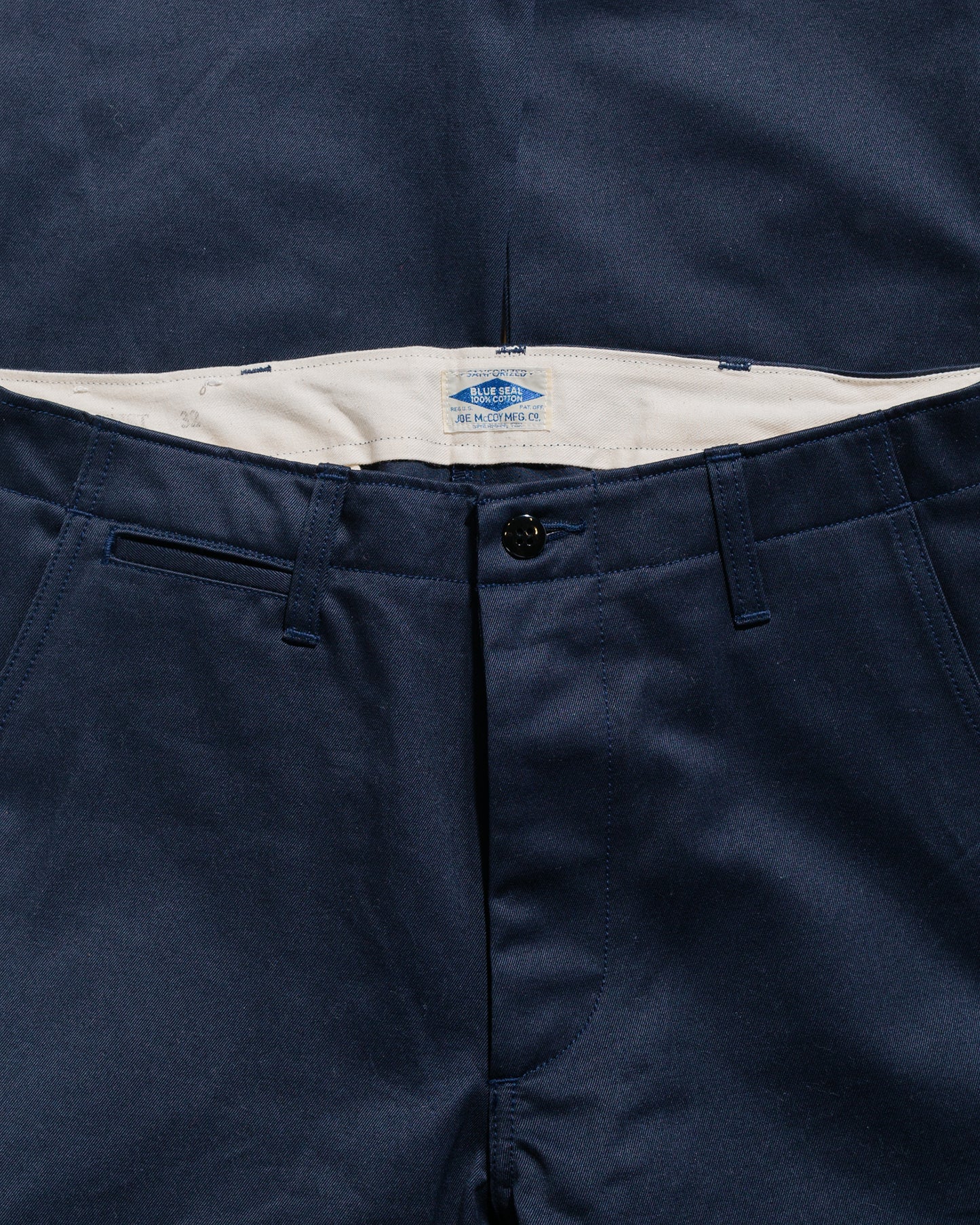 lost & found The Real McCoy's The Real McCoy's MP19010 Blue Seal Chino Trousers Navy