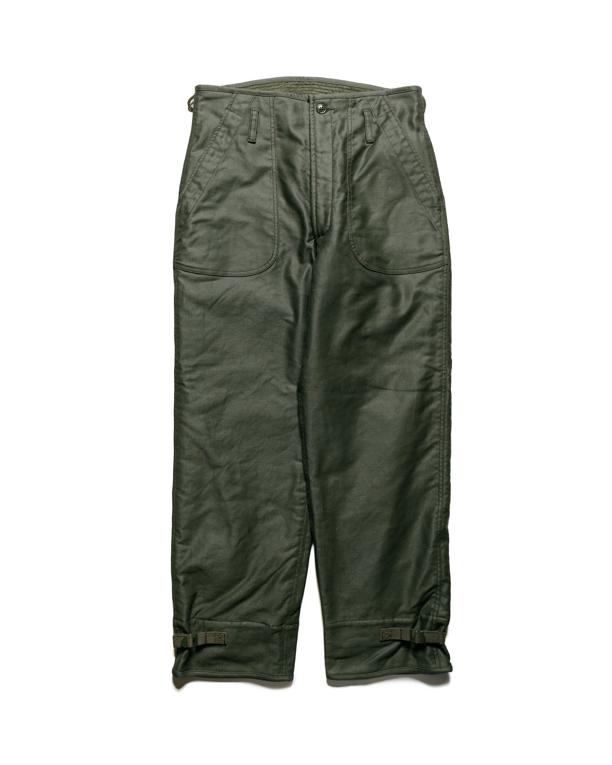 lost & found The Real McCoy's The Real McCoy's MP21101 U.S.N. A-2 Deck Trousers Olive